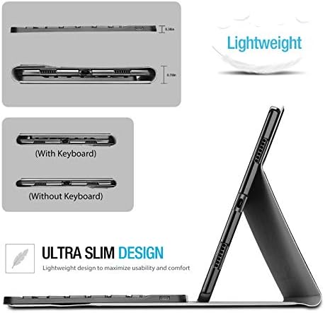 ProCase Keyboard Case for Lenovo Tab P11 11-inch Full HD Tablet 2020, Folio Keyboard Case Cover with Magnetically Detachable Wireless Keyboard Black