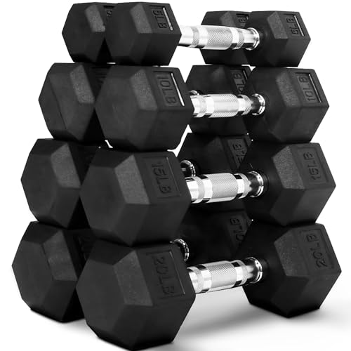 100 lb Dumbbells Set of 4 Pairs (5, 10, 15，20