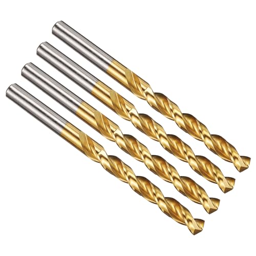 Image of PATIKIL 8mm Drill Bit Jobber Straight Shank M42 135° TiN Coated 4Pcs