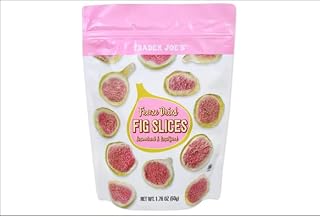 Trader Joe's Freeze Dried Fig Slices, Crispy Smyrna Figs, No Added Sugar, Naturally Sweet Fruit Snack, Kosher, 1.76 oz