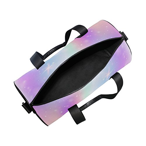Alaza Pink Glitter Hearts Travel Duffle Bag Sports Luggage With Backpack Tote Gym Bag For Man And Women #TOP5