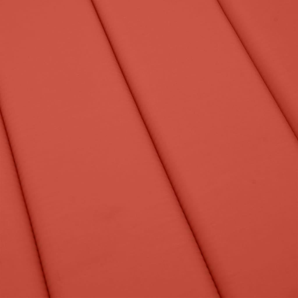 Generico Cuscino per Lettino Prendisole Rosso mélange 200x60x4cm Tessuto,Casa e Giardino,Arredo,Cuscini per sedie-4002515