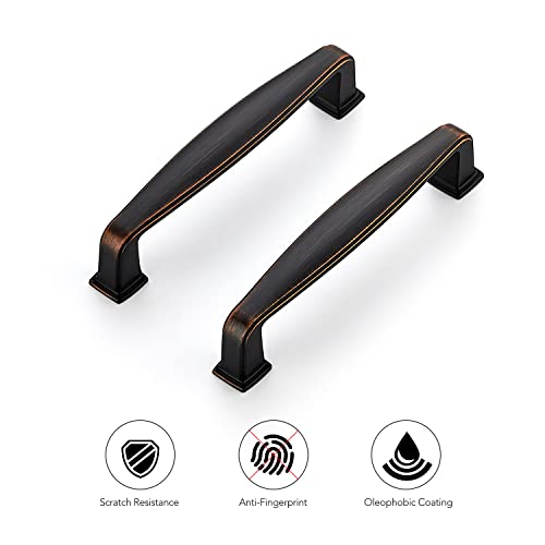 Image of Ravinte Solid Kitchen Cabinet Handles Cabinet Pulls Drawer Pulls Kitchen Cabinet Hardware Handles for Cabinets Cupboard Handles Drawer Handles 60 Pack 3-3 /4 Inch Oil Rubbed Bronze
