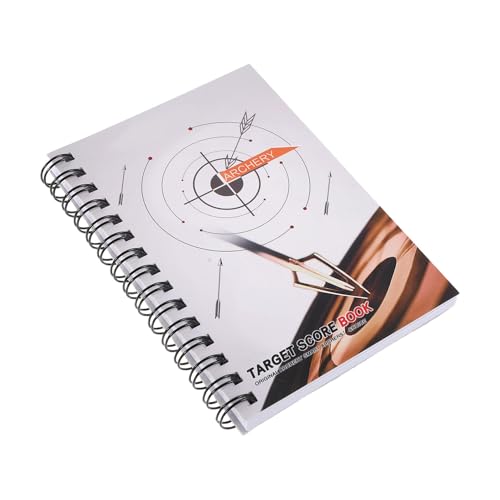 Cabilock Cuaderno de Puntuación de Tiro con Flechas Color Claro, Bloc en Espiral Resistente para Entrenamiento y Competición, Hojas Personalizadas para Registro Preciso, Portátil