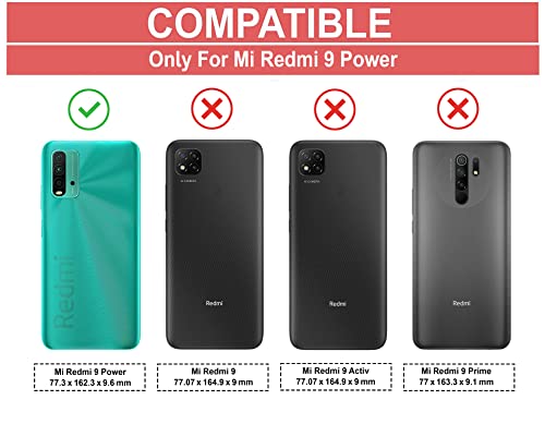 Image of Zapcase Back Cover Case for Mi Redmi 9 Power | Compatible for Mi Redmi 9 Power Back Cover Case | 360 Degree Protection | Soft and Flexible (TPU | Matte Black)