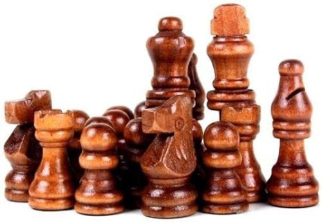 Ahşap Satranç Taşları No:35 Büyük 9cm