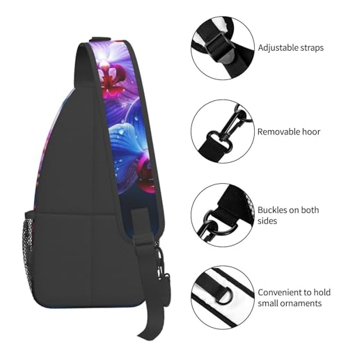 Mochila bandolera urbana negra tamaño único miniatura 4