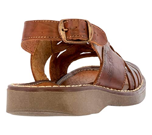 Cowboy Professional Mens Chedron Authentic Mexican Huaraches Fisherman Sandals Closed Toe3