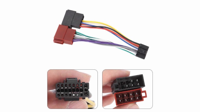 AtoCoto faisceau de câbles pour autoradio KENWOOD adaptateur de connecteur Standard ISO câble de prise 16 broches 34 AtoCoto faisceau de câbles pour autoradio KENWOOD adaptateur de connecteur Standard ISO câble de prise 16 broches 34