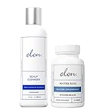 Elon Thinning Hair Scalp Cleanser & Matrix 5000 Biotin Hair Vitamins Bundle - (60 Hair Growth Pills) - Biotin 5000mcg Vitamins for Hair Growth
