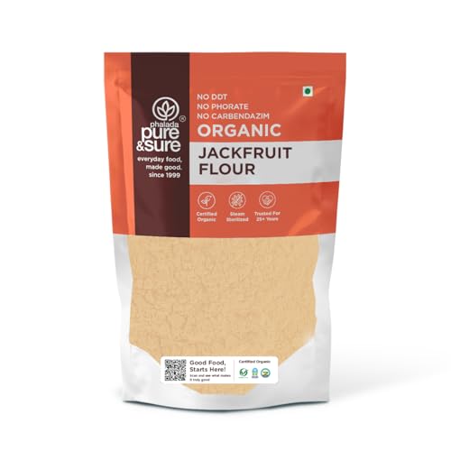 Image of Pure & Sure Green /Raw Jackfruit Flour (Atta) 500G | 100% Naturally Processed Kathal Atta | Gluten Free | No Preservatives & No Trans Fats | Helps Control Blood Sugar levels