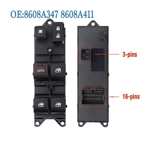 Bouton lève vitre électrique Outlander 3 PHEV commande de remplacement 2014 - 4