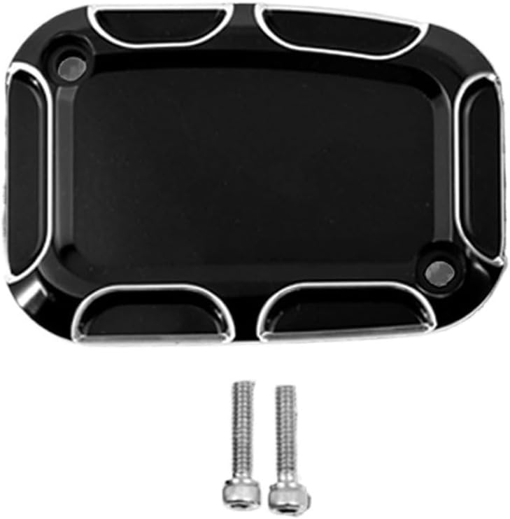 1pcs Motorcycle Brake Master Cylinder Cover for Harley Touring Road King Ultra Tri Street Glide Electra Street V-Rod Night Rod 06-17(Right Cylinder Cover)