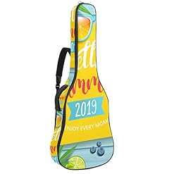 Hondank Housse de transport étanche pour guitare avec bandoulière réglable Motif tour Eiffel et graffiti, bouche rouge… - Les Beatles, Paul McCartney, John Lennon, RIngo Starr, George Harrison