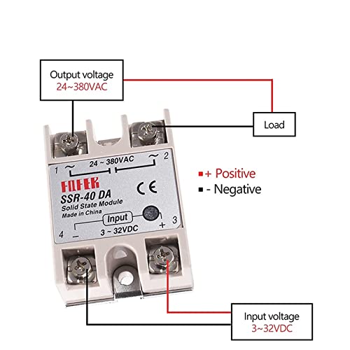 Relais statique SSR 40AA solution anti arc électrique avec refroidissement aluminium