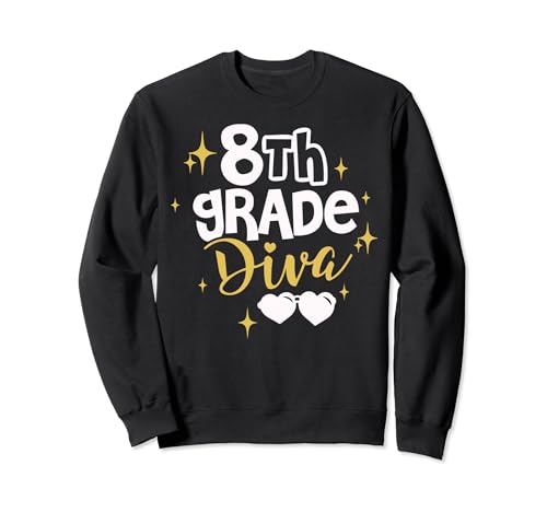 Funny Back to School Graphic 8th Grade - Class Diva! Sweatshirt