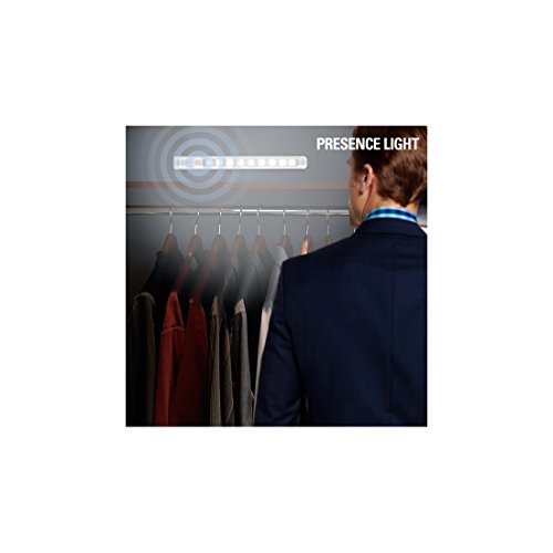 Presence Light Tube LED avec Détecteur de Mouvement, Blanc, 27.5 x 3 x 2.5 cm