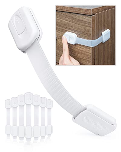 Lanpard 8PCS Bloque Porte Bébé Bloque Placards, Bébé de Sécurité Verrouillage en Plastique pour Tiroir Placards Porte Armoires Frigo