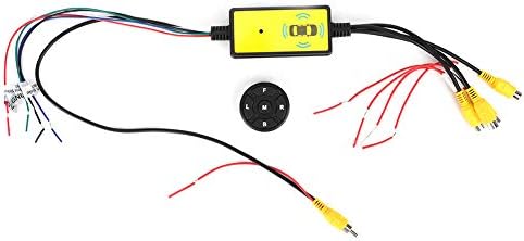 Car Video Audio Converter Adapter Switcher Splitter Intelligent 4 Input 1 Output Switch Video System Auto Parts