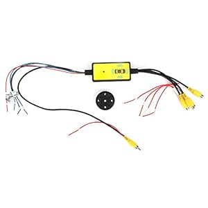 Auto Video Switcher Adapter, Circuit Protection Slijtvaste Video Switcher 4 Input 1 Output voor verschillende automodellen voor auto-onderdelen
