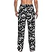 Groamaup Men's Pajama Pants Fashion Pajama Pants Men Dinosaur Skeleton Pajama Bottoms with Pockets Drawstring Medium