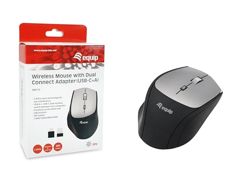 Equip Mouse Ufficio Mano Destra Rf Wireless Ottico 2400 Dpi