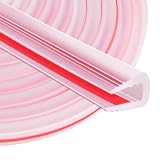 ToLanbbt Rubber Edge Trim U Channel, 1/4" Self Adhesive Sheet Metal Edge Guard Protector, EPDM Seal Strip for Car Doors, Steel Plates, Glass, Hatches, Table Corners, Fit 1/4"(6.4mm), 10Ft, Clear