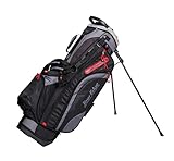 Tour Edge Hot Launch HL4 Golf Stand Carry Bag-Black Red Silver, One Size (UBAHNSB02)