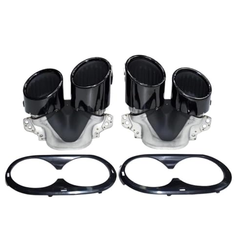 Embout d'échappement de remplacement pour Benz A35 CLA35 GLB35 look quadruple noir