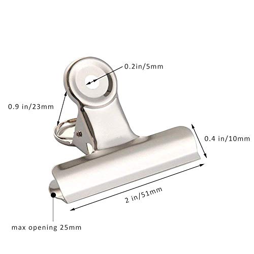 Xrten 20 Pezzi Mollette in Acciaio Inox,Clip del