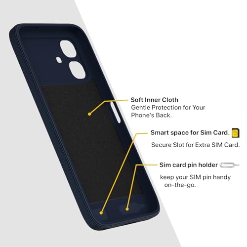 Image of Pikkme Back Cover for Infinix Smart 20 Soft Matte Silicone Mag-Safe Design (Mag-Safe Not Support) Camera Protection | Slim Fit Bumper Cover (Blue)