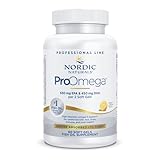 Nordic Naturals ProOmega, Lemon Flavor - 60 Soft Gels - 1280 mg Omega-3 - High Potency Fish Oil with EPA & DHA - Promotes Brain, Eye, Heart, & Immune Health - Non-GMO - 30 Servings