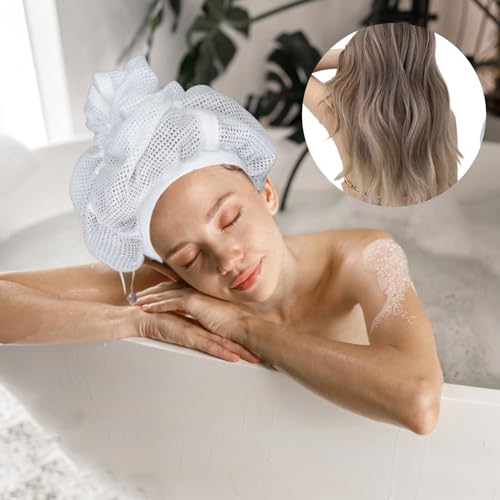 liuweihui Touca de Rede Plopping (2 Peças), Touca de Secagem de Cabelo Ajustável para Cabelos Cachea