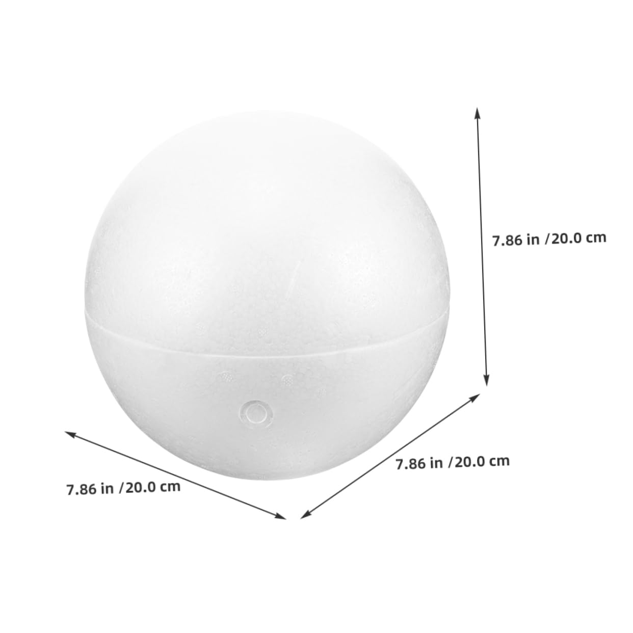 EXCEART 3pezzi Palline Decorative in Polistirolo Espanso Forme Cavi per Artigianato Fai da Te Decorazioni per Casa e Progetti Artistici Leggero e Staccabile
