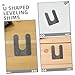 GANAZONO 2pcs U-Shaped Leveling Shims for Automotive Lift Height Adjustment Dependable Foundation Support for Car for Industrial Equipment Leveling