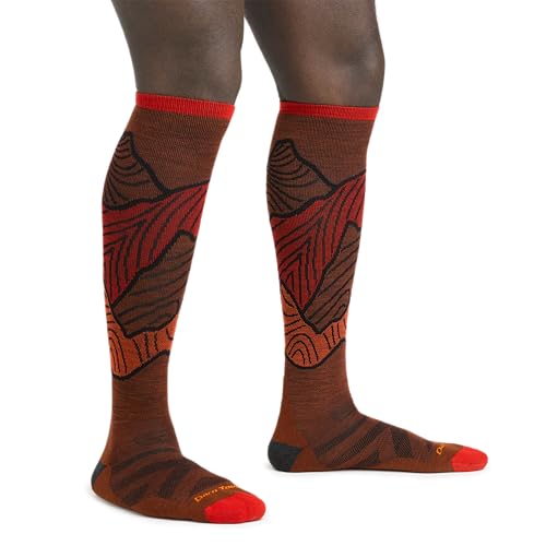 Darn Tough Snow Socks for Men - Lightweight RFL Over-the-Calf Ski & Snowboard Socks, Merino Wool Hiking Socks for Men, Breathable Boot Socks for Men, Moisture Wicking Wool Socks - Fireball, Medium4