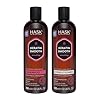 HASK Keratin Smoothing Shampoo and Conditioner Set for all hair types, color safe, gluten-free, sulfate-free, paraben-free, cruelty-free - 12 Fl Oz each
