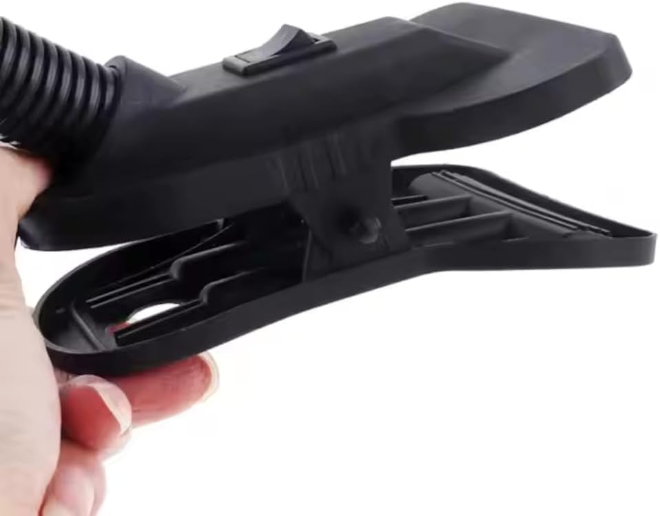 Luminária Articulada de Mesa com Presilha Tipo Clip para Estudo e Escritório – Preta, Ajustável e Econômica (Preta)