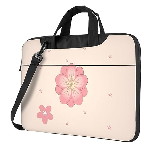 Sac pour ordinateur portable à fleurs roses idéal pour le bureau et les cours