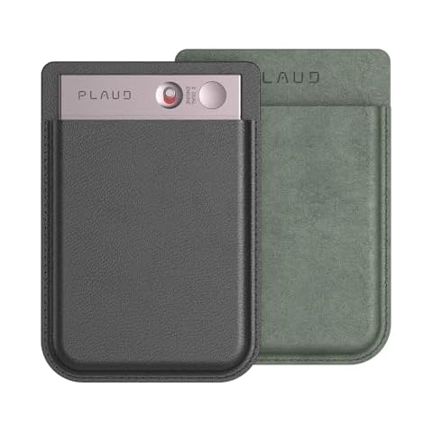 PLAUD Note AI Voice Recorder with Two Cases, Voice Recorder with App Control, Transcribe & Summarize with AI Technology, 64GB Memory, Voice Recorder Carrying Case Cover