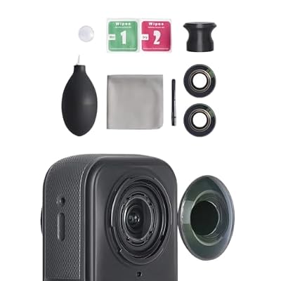 SZZCNOX Replacement Lens Complete Kit for Insta360 X5 Action Camera, Optical Glass Protection Lens for Insta360 X5, with Removal Tools and Cleaning Tools Kit (1 Set)