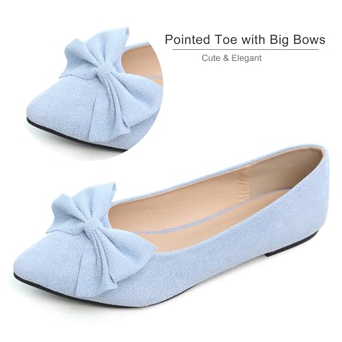 Image of Dear Time Women's Ballet Flats Dress Ballet Shoes Slip on for Office Work Comfortable Shoes