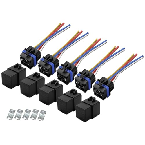 Relais 12V 80A Frankberg haute résistance avec harnais étanche et support fer