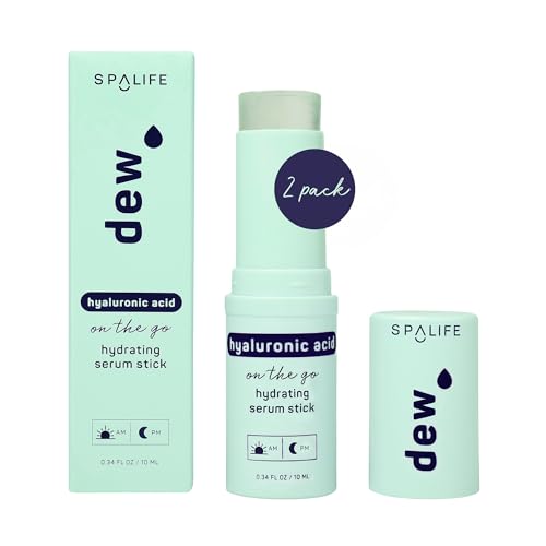 SpaLife Beauty Dew Hyaluronic Acid Hydrating Serum Stick Balm for Face –– For Moisture & Skin Strengthening – Targets Tightness, Dryness, Dehydration, & Dullness – Travel-Friendly – Multipurpose