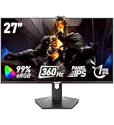 Gawfolk Écran PC IPS 27 Pouces, Moniteur de Jeu 360Hz, 1ms, FreeSync, 99% sRGB，400cd/m²Haute lumi...