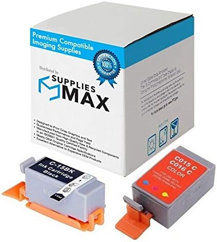 Repuesto compatible para Canon i70i80PIXUS 50i80i Inkjet Combo Pack (negrocolor) (BCI-15BKBCI-16C) (8190A0028191A002MP)