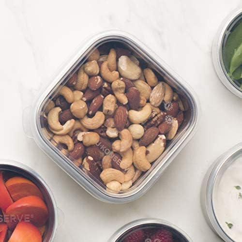 U Konserve Stainless Steel Food Storage Bento Box Container, Leak Proof Silicone Lid Dishwasher Safe - Plastic Free (15oz Clear) - Image 6