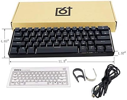 Unitedheart Gk61 Swappable 60% RGB Keyboard Customized Kit PCB Mounting Plate Case Gamer Mechanical Feeling Keyboard Gaming RGB Keyboard Keyboard Kit