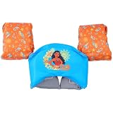 SwimWays Disney Moana Swim Trainer, US Coast Guard Approved Life Vest, Kids Swim Vest and Swimming Aid, Arm Floaties & Life Jackets for Kids...