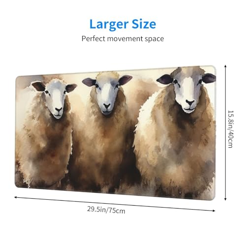 Tapis de souris de jeu sans glissement grand format pour protéger le bureau - 2
